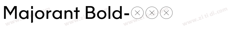 Majorant Bold字体转换